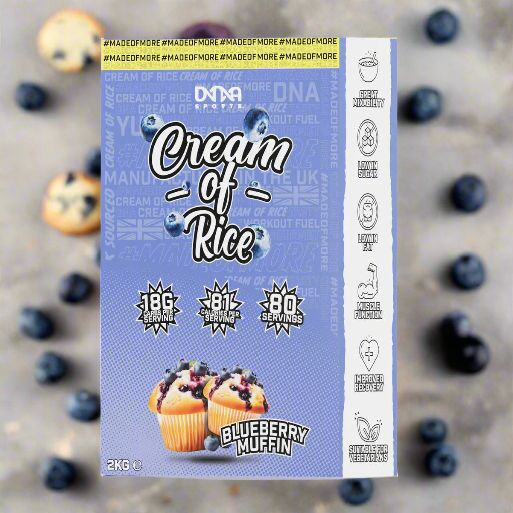 DNA Sports Cream of Rice Blueberry Muffin