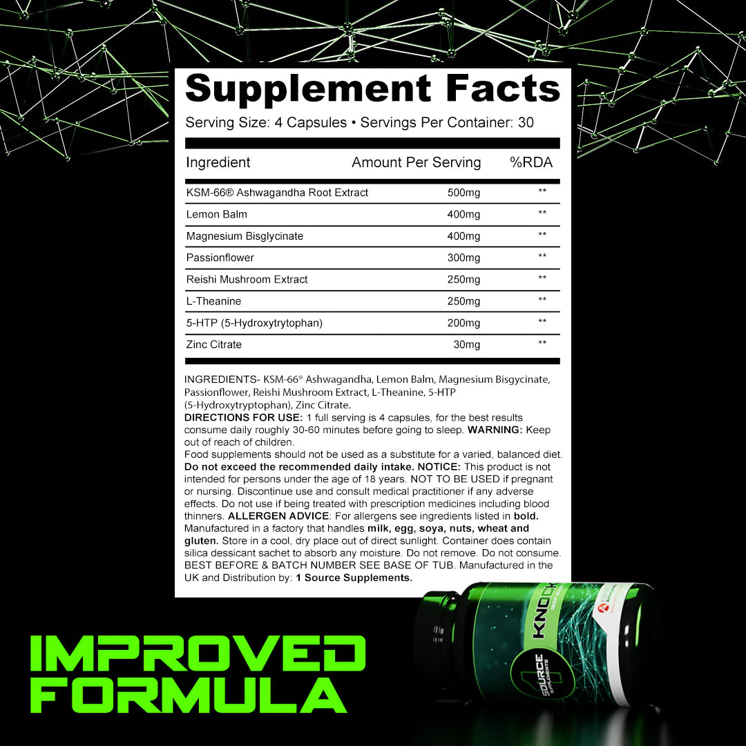 1 Source Supps - Knockout 1 Sleep & Recovery Aid